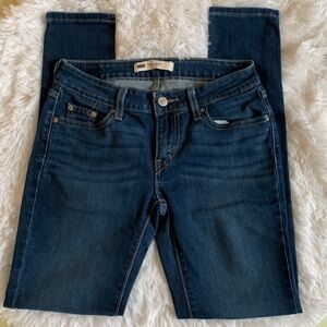 Levi's 535 Mid- Rise Dark Wash Leggings